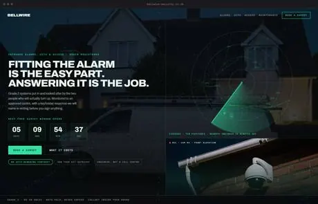 Bellwire, a finished Yoak Web Design design
