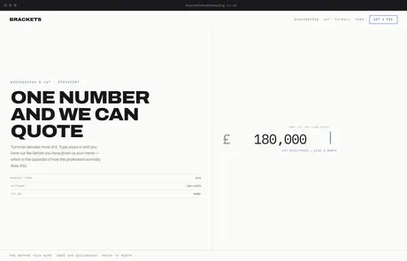 Brackets, a finished Yoak Web Design design