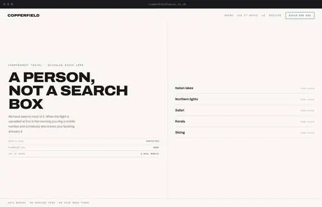 Copperfield, a finished Yoak Web Design design