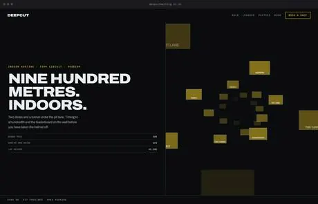 Deepcut, a finished Yoak Web Design design