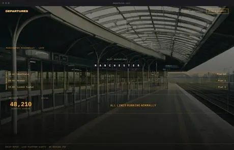 Departures, a finished Yoak Web Design design