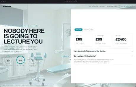 Enamel, a finished Yoak Web Design design