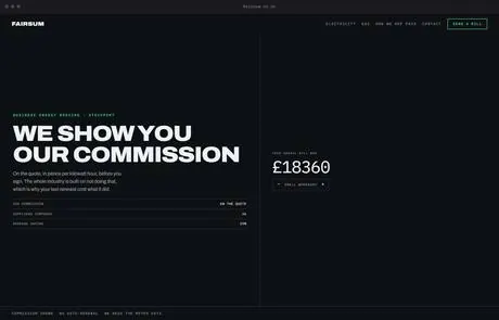 Fairsum, a finished Yoak Web Design design