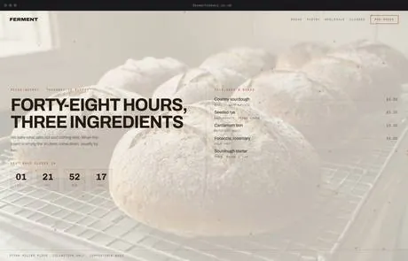 Ferment, a finished Yoak Web Design design