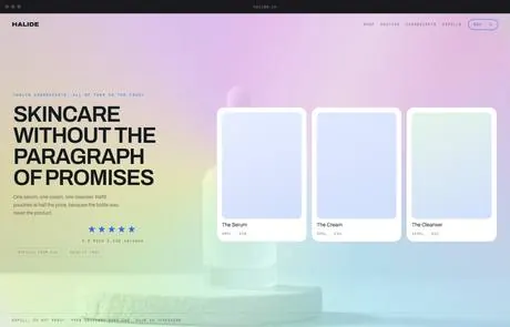 Halide, a finished Yoak Web Design design
