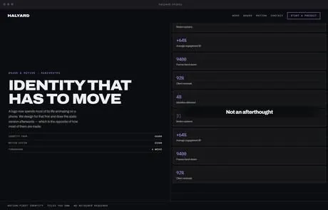 Halyard, a finished Yoak Web Design design