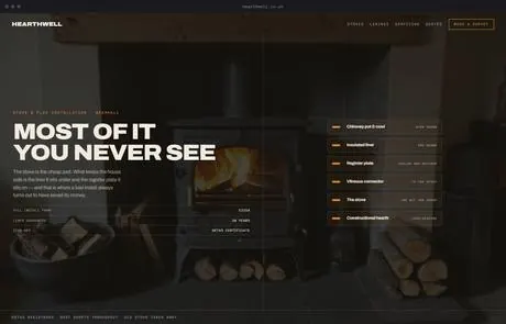 Hearthwell, a finished Yoak Web Design design