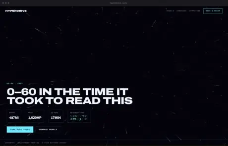 Hyperdrive, a finished Yoak Web Design design