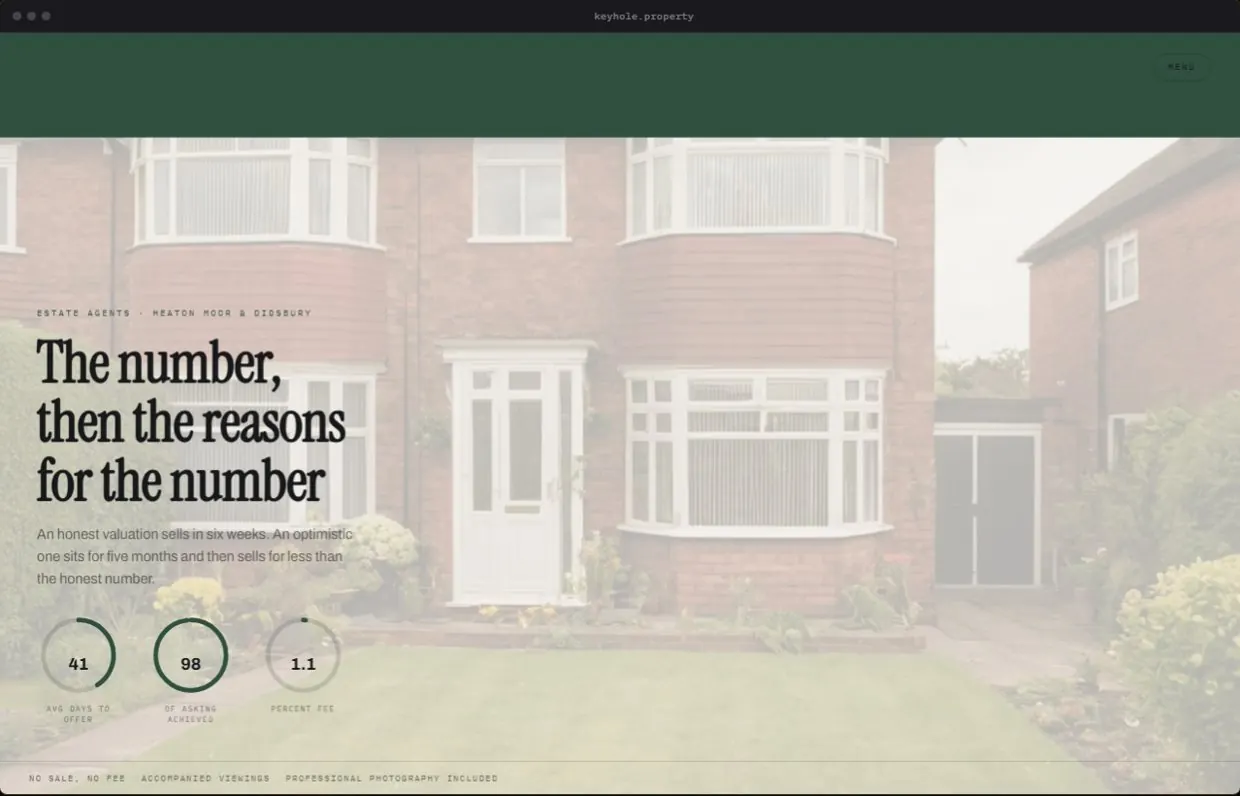 Keyhole, a finished Yoak Web Design design