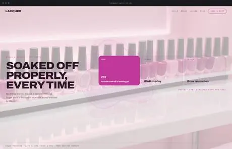 Lacquer, a finished Yoak Web Design design