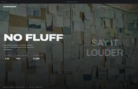 Loudhailer, a finished Yoak Web Design design
