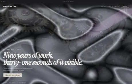 Mercurial, a finished Yoak Web Design design