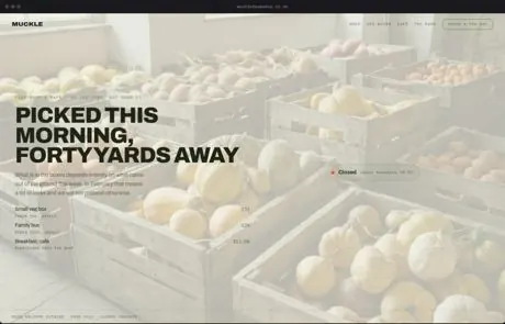 Muckle, a finished Yoak Web Design design