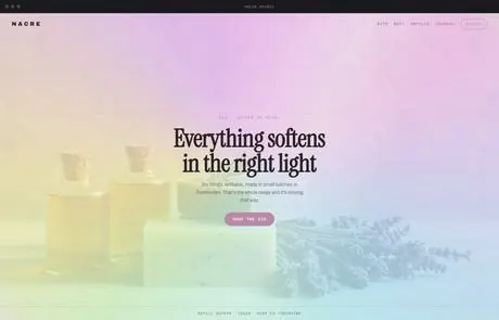 Nacre, a finished Yoak Web Design design
