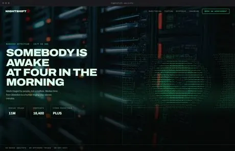 Nightshift, a finished Yoak Web Design design