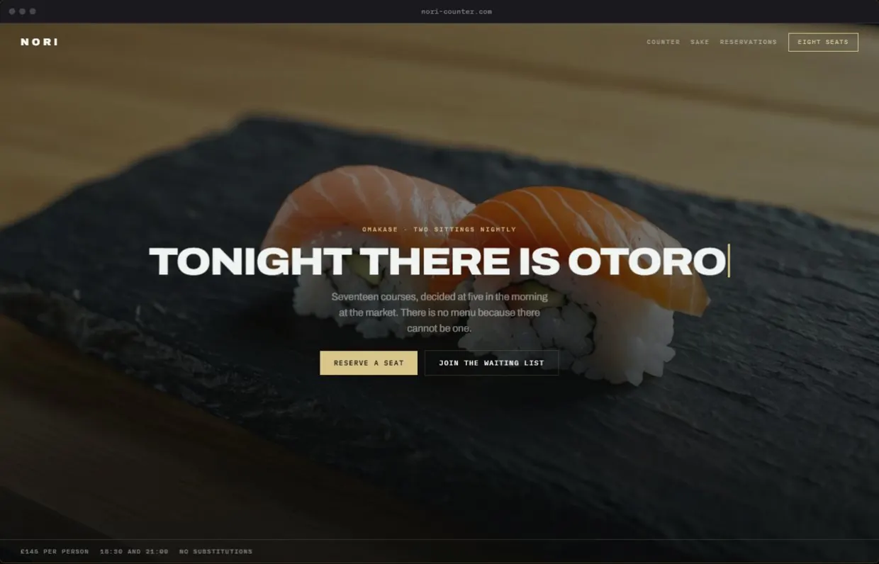 Nori, a finished Yoak Web Design design