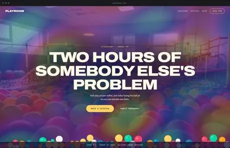 Playroom, a finished Yoak Web Design design