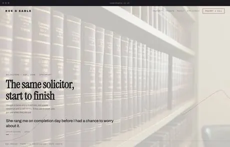 Roesable, a finished Yoak Web Design design