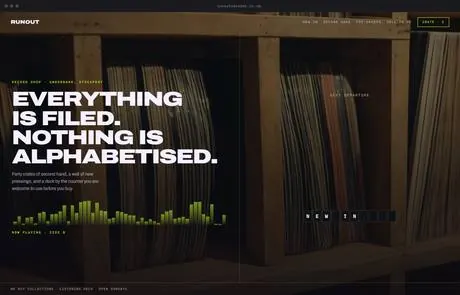 Runout, a finished Yoak Web Design design