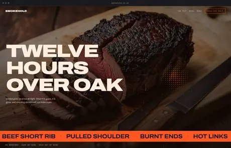 Smokehold, a finished Yoak Web Design design