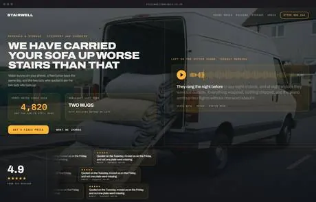 Stairwell, a finished Yoak Web Design design