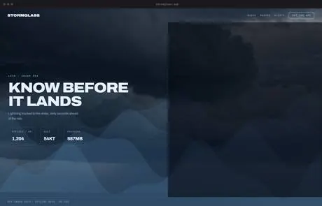 Stormglass, a finished Yoak Web Design design