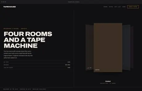 Tapehouse, a finished Yoak Web Design design