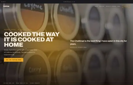Tiffin, a finished Yoak Web Design design