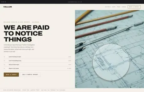Vellum, a finished Yoak Web Design design