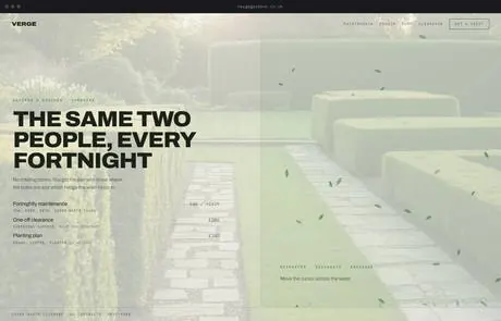 Verge, a finished Yoak Web Design design