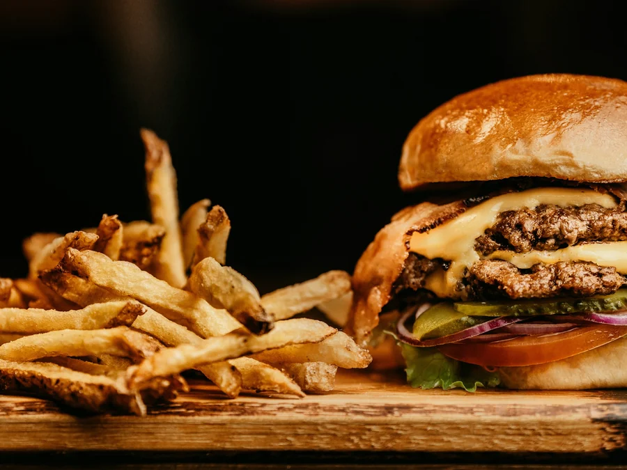 The Field: a smashed mushroom and halloumi burger